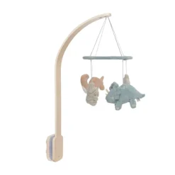 Pack support mobile bébé bois + mobile d’éveil bébé roarsome