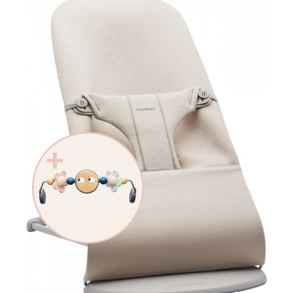 Pack transat bliss jersey 3d beige claire + arche de jeux yeux espiègles