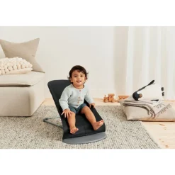 Pack transat bliss tissé matelassage pétale noir avec arche de jeux yeux espiègles