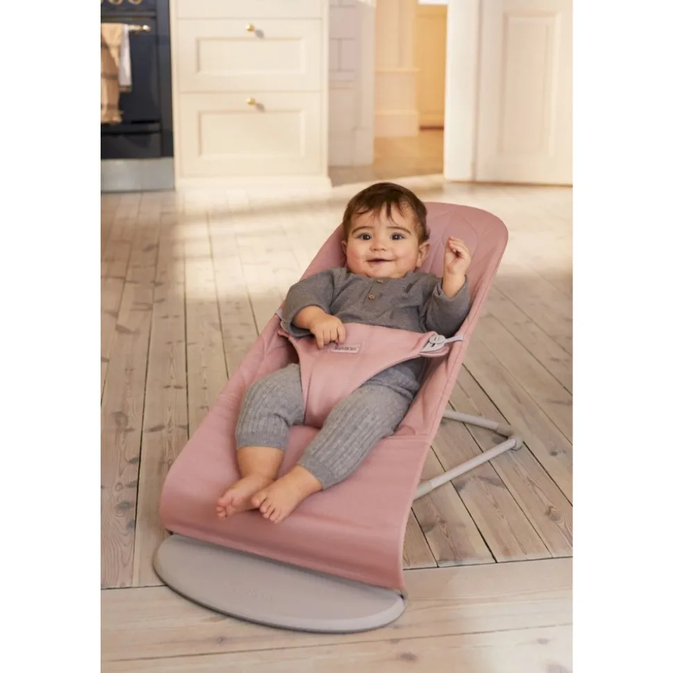 Pack transat bliss tissé matelassage pétale rose avec arche de jeux yeux espiègles
