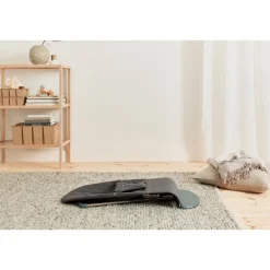 Pack transat bliss tissé matelassage pétale anthracite avec arche de jeux yeux espiègles