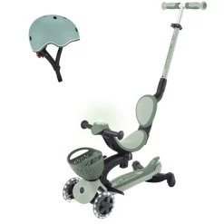 Pack trottinette évolutive go up 360° + casque xxs/xs - sauge