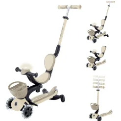 Pack trottinette évolutive go up 360° + casque xxs/xs - sable