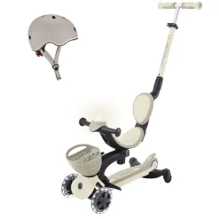Pack trottinette évolutive go up 360° + casque xxs/xs - sable