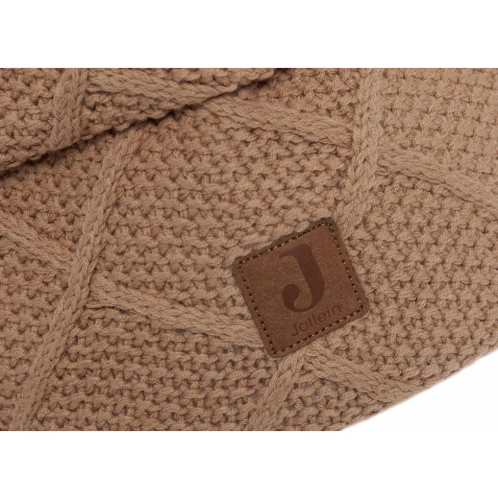 Panier de rangement check knit biscuit