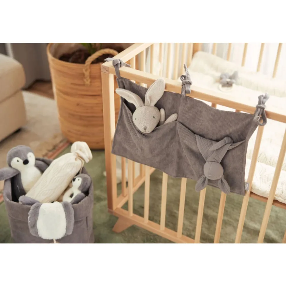 Panier de rangement corduroy storm grey