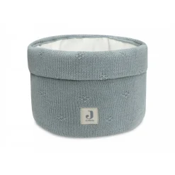 Panier de rangement cosy knit sea green