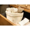 Panier de rangement cosy knit ivoire