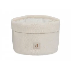 Panier de rangement cosy knit ivoire