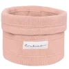 Panier de rangement en coton bio mix & match - rose
