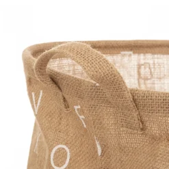 Panier de rangement h50 cm alphabet jute