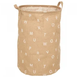 Panier de rangement h50 cm alphabet jute