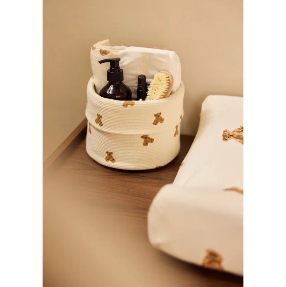 Panier de rangement little waffle mini teddy bear