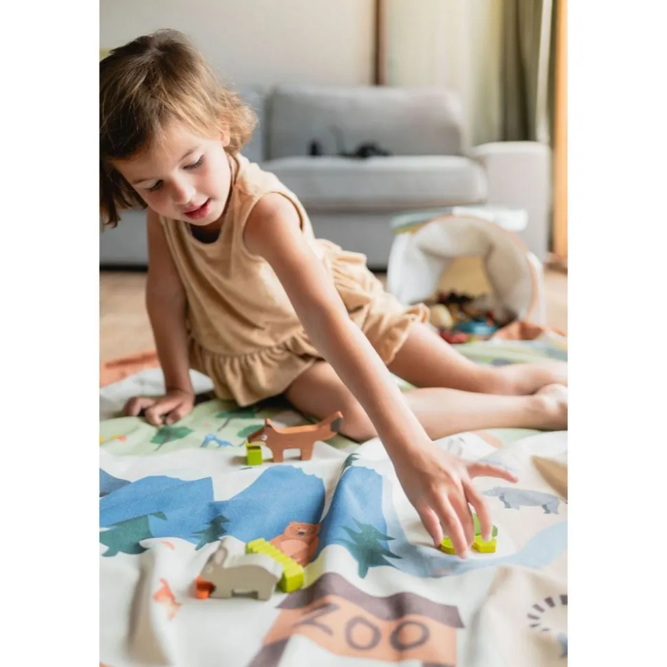 Panier de rangement + tapis de jeu - soo zoo