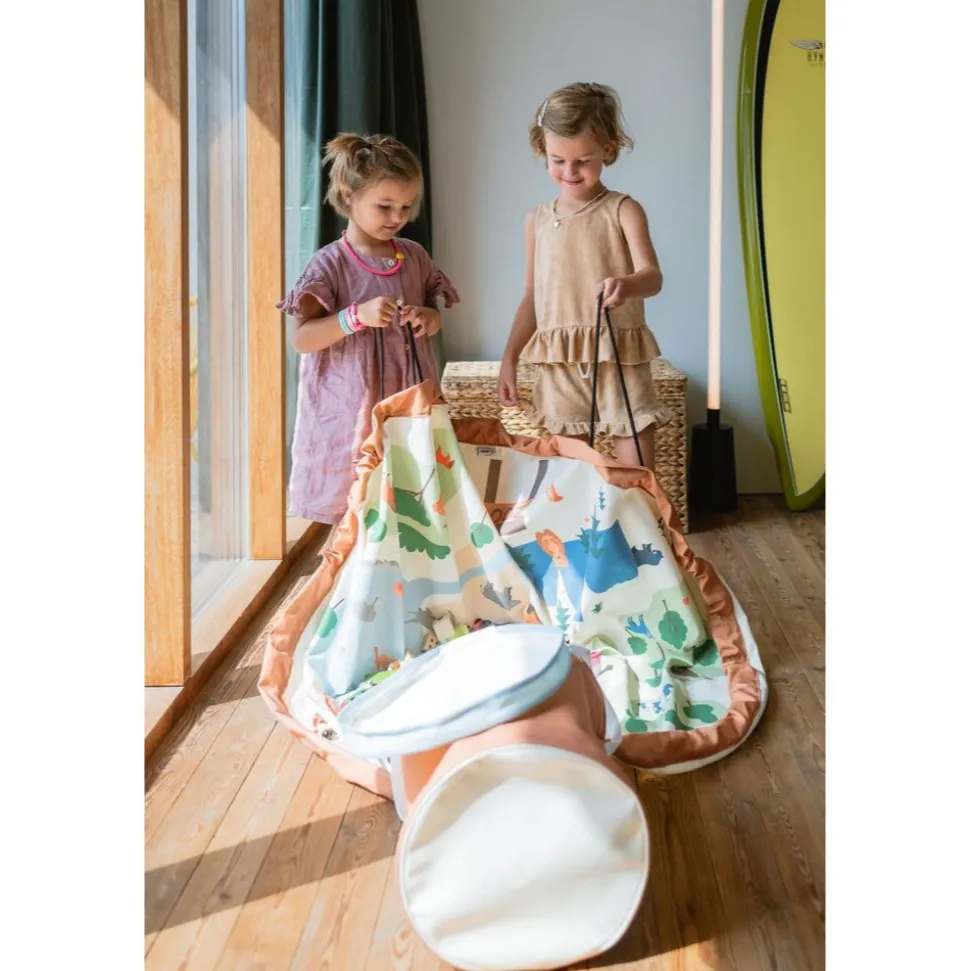 Panier de rangement + tapis de jeu - soo zoo