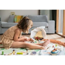 Panier de rangement + tapis de jeu - soo zoo