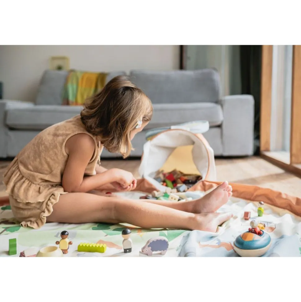 Panier de rangement + tapis de jeu - soo zoo