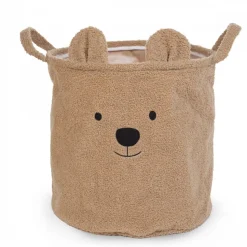 Panier de rangement teddy brun 40 x 40 cm