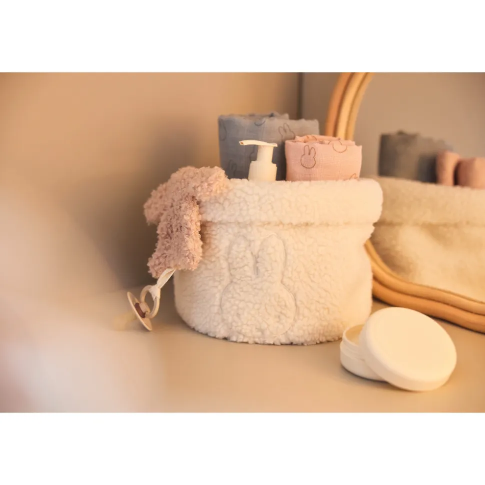 Panier de rangement teddy miffy oatmeal