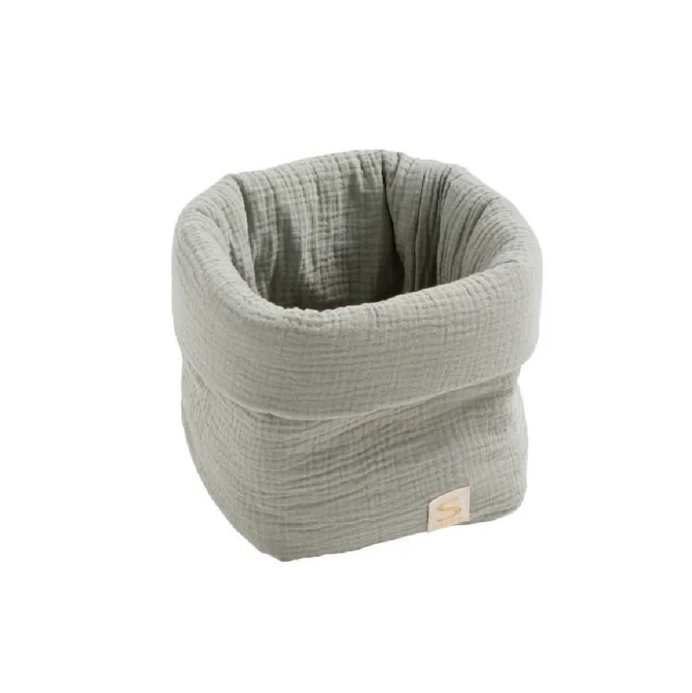 Panier de rangement uni sauge