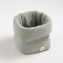 Panier de rangement uni sauge
