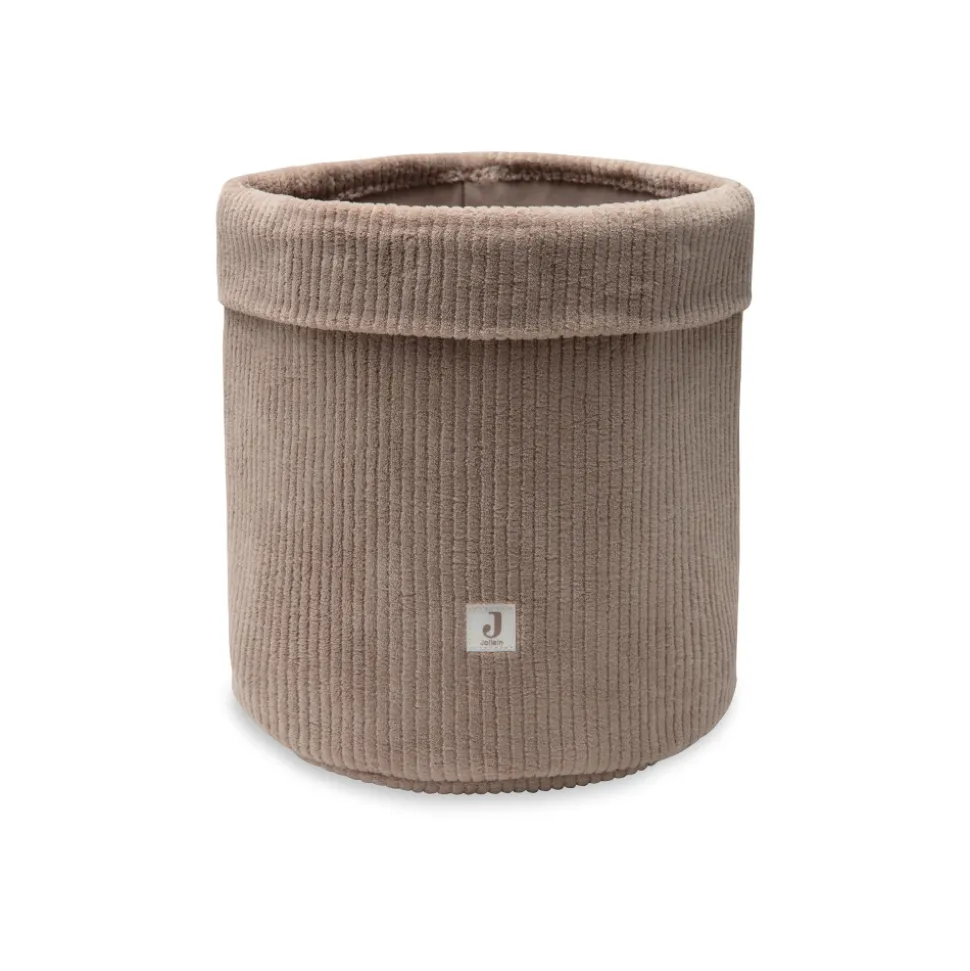 Panier de rangement 35 x 30 cm cloudy rib milky coffee