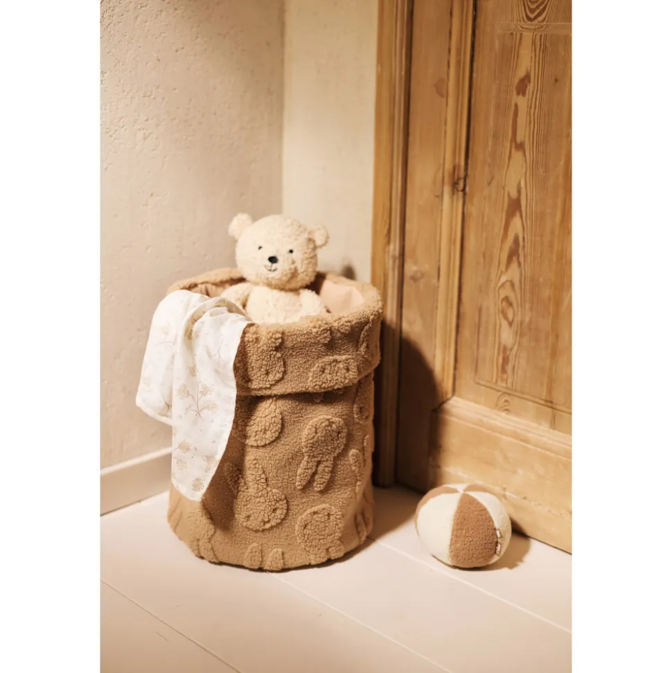 Panier de rangement 35 x 30 cm miffy jacquard teddy biscuit