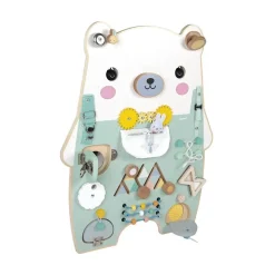 Panneau d'activités en bois busy board ourson pure