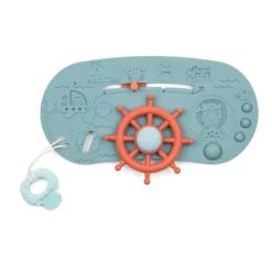 Panneau d'activités pour le bain bateau pirate