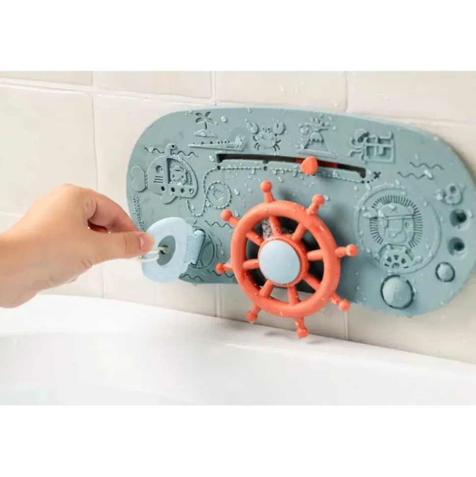 Panneau d'activités pour le bain bateau pirate