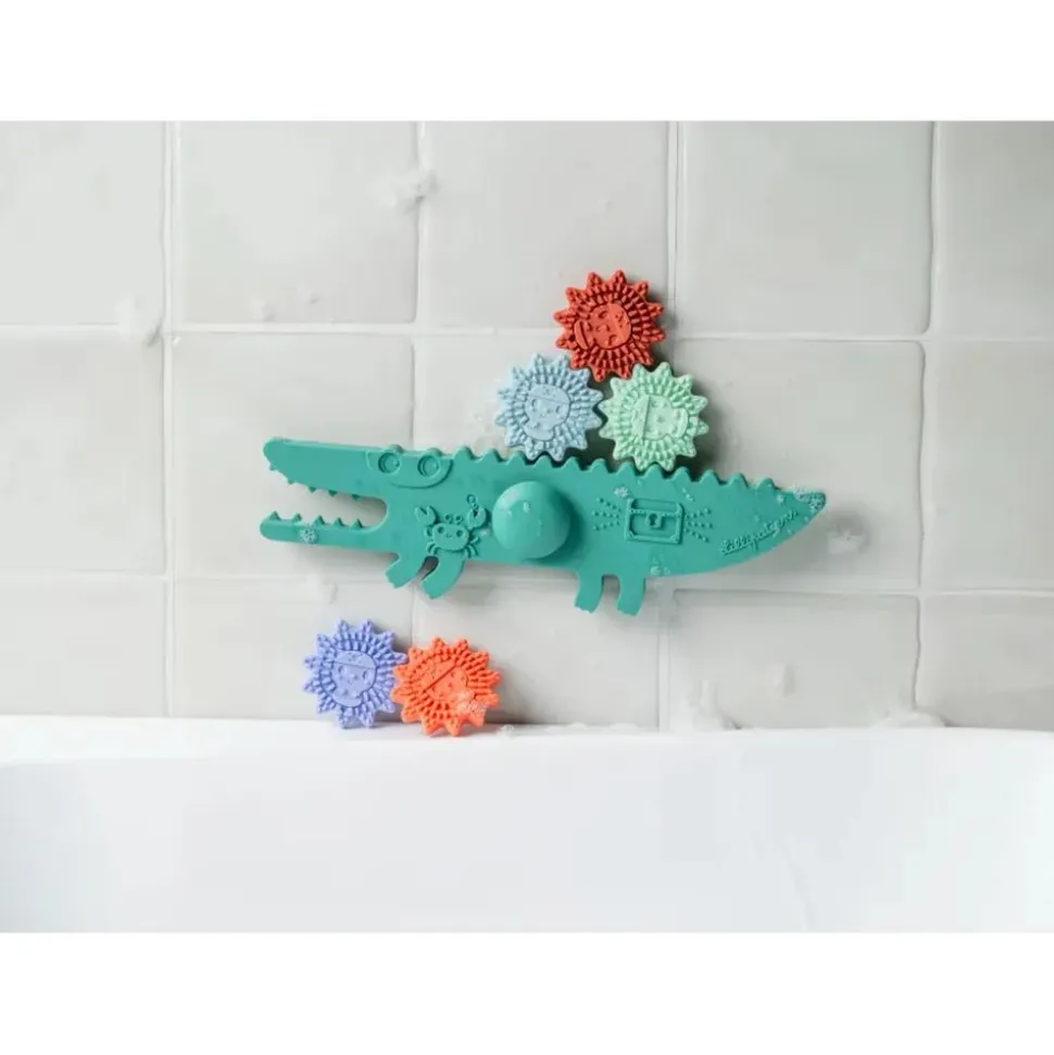 Panneau de bain jeu d'équilibre balancier crocodile