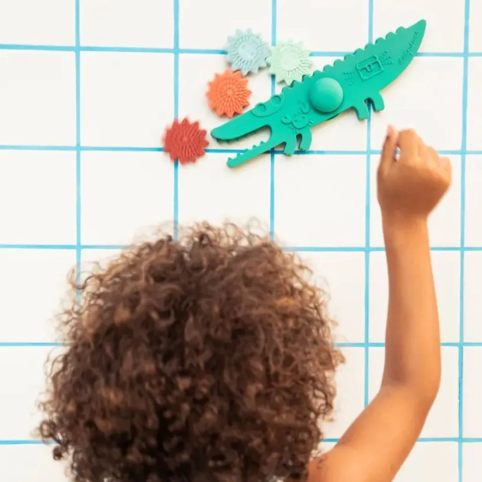 Panneau de bain jeu d'équilibre balancier crocodile