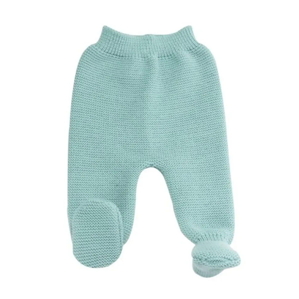 Pantalon maille 0/1 mois vert sauge