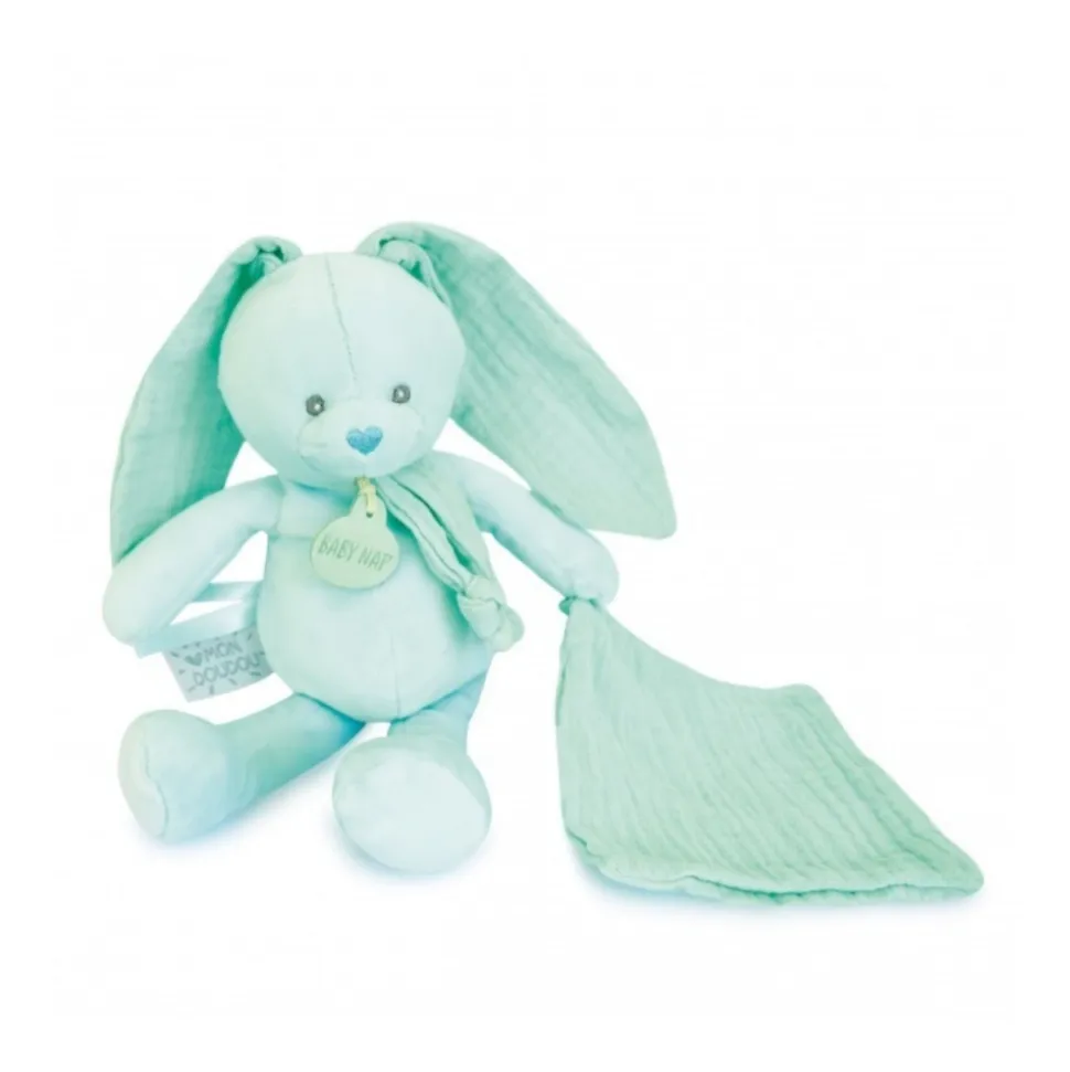 Pantin avec doudou lapin diabolo menthe