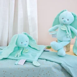 Pantin avec doudou lapin diabolo menthe