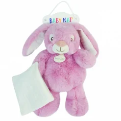 Pantin avec doudou malow - rose poudré