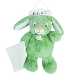 Pantin avec doudou malow - vert sauge