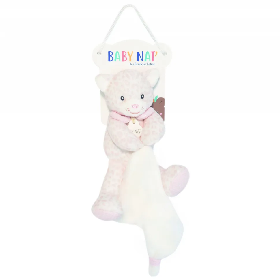 Pantin avec doudou méli le léopard