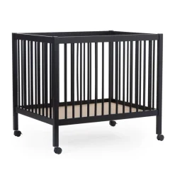 Parc bébé 97 hêtre noir - 75 x 95 cm