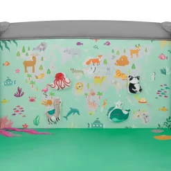Parc bébé mille plus 100x100 cm pliable avec matelas grey green