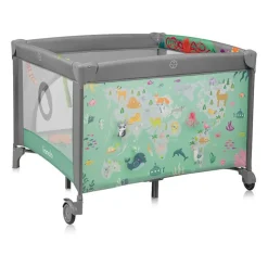 Parc bébé mille plus 100x100 cm pliable avec matelas grey green