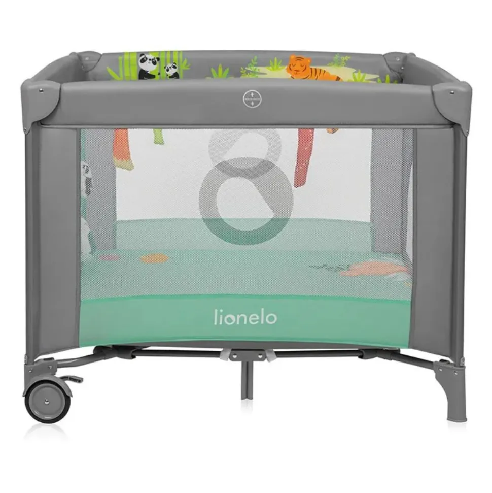Parc bébé mille plus 100x100 cm pliable avec matelas grey green