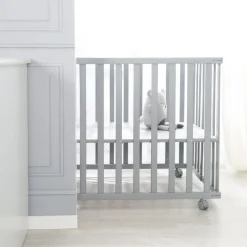 Parc bébé pliable 74 x 100 cm taupe