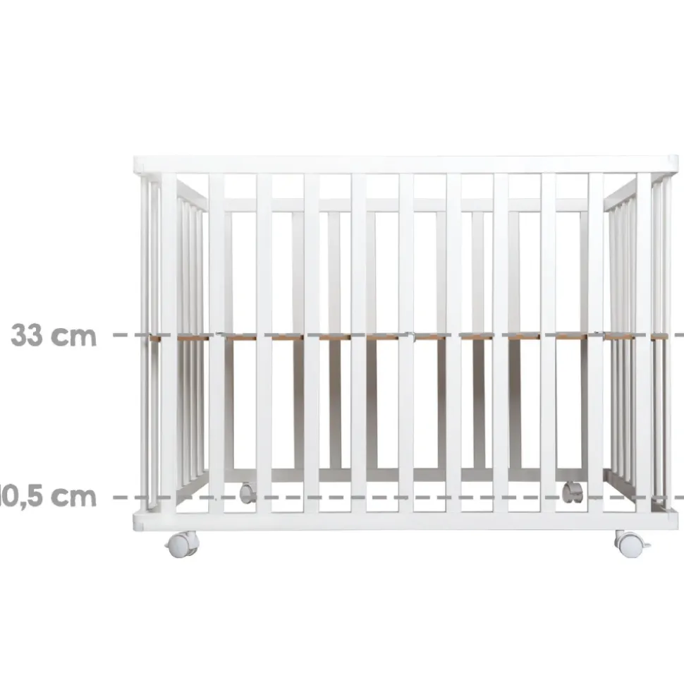 Parc bébé pliable 74 x 100 cm taupe