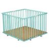 Parc bébé pliant carré gaby avec plancher réglable laque vert mint