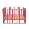 Parc bébé pliant carré gaby avec plancher réglable hybride fuschia