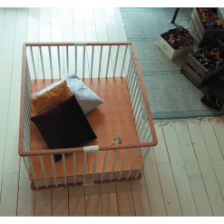 Parc bébé pliant carré gaby avec plancher réglable hybride fuschia