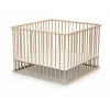Parc bébé webaby hêtre brut 100x100 cm
