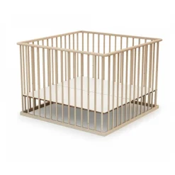 Parc bébé webaby hêtre brut 100x100 cm