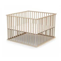 Parc bébé webaby hêtre brut 100x100 cm